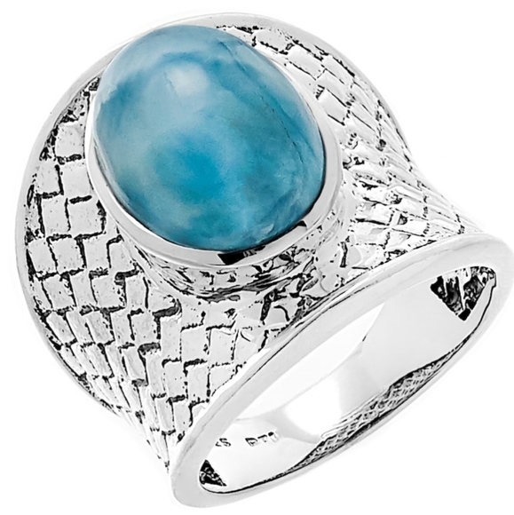 New Larimar Ring - Picture 2 of 4